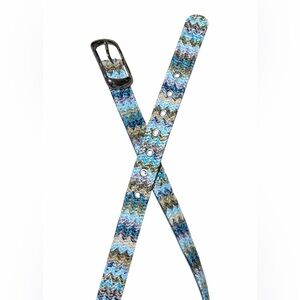 Colorful Zigzag Pattern Belt size Small